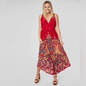 Women’s Floral Medallion Maxi Dress WILLOW & ROOT size Medium